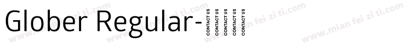 Glober Regular字体转换